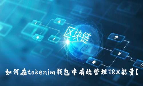 如何在tokenim钱包中有效管理TRX能量？